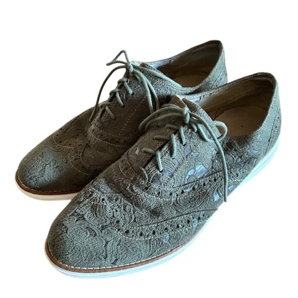 Cole Haan Green/Blue Mens Oxford Loafers, size 9 - Picture 1 of 10